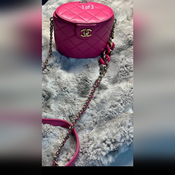 Chanel Fuchsia Quilted Crossbody Bag - Picture 2 of 2